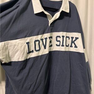Lovesick Navy and White Long Sleeve Tee